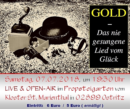 Auftritt vom DRONTE-THEATER am 07.07.2018, um 19:30 Uhr, im Propsteigarten bei uns im Kloster St. Marienthal