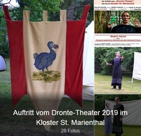Rückblicke und Impressionen zum Auftritt vom Dronte-Theater bei uns im Kloster St. Marienthal
