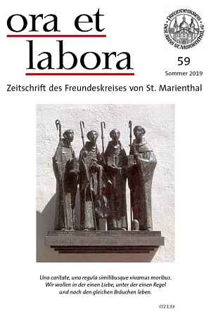 das neue Mitteilungsheft ''ora et labora - Sommer 2019'' vom Freundeskreis der Abtei St. Marienthal e.V. als kostenfreie PDF-Datei