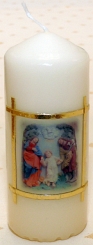 die Kerze ''Heilige Familie - 12 x 5 cm'' aus unserem Kloster St. Marienthal