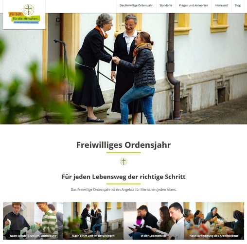 Freiwilliges Ordensjahr - ein Projekt der Ordensgemeinschaften in Deutschland DOK